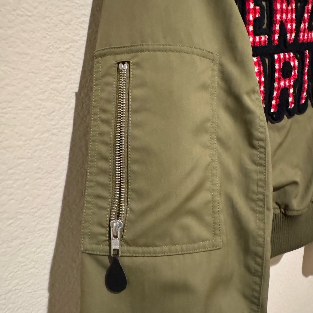 Kenzo Women's Bomber Jacket in Khaki - Picture 5 of 8